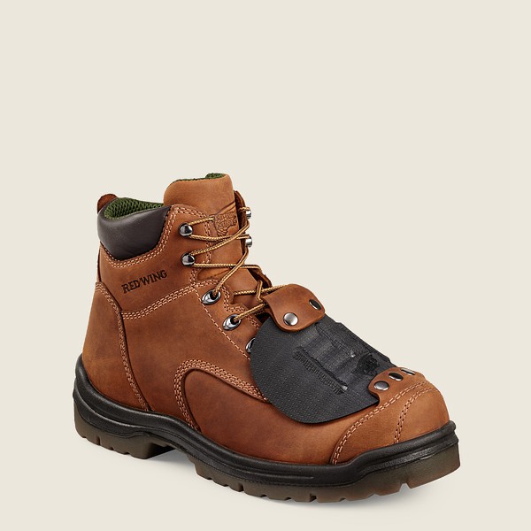 Mens Red Wing King Toe® - 6-inch Toe Metguard - Safety Boots Brown - TFP016539